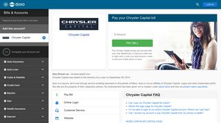 Chrysler Capital: Login, Bill Pay, Customer Service and Care Sign-In