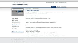 Chrysler MasterCard Personal Credit Card Payments - First Bankcard