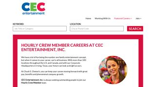 Hourly Crew Member Careers at CEC Entertainment, Inc.