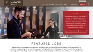 Jobs - Chumash Careers