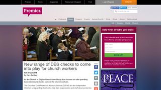New range of DBS checks to come into play for church workers