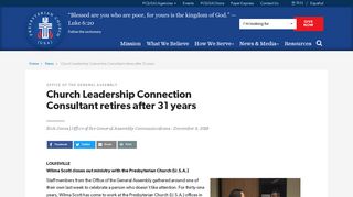 Presbyterian Church (U.S.A.) - Church Leadership Connection ...