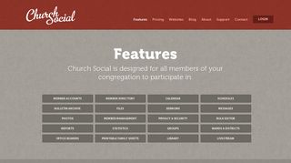 Features ~ Church Social