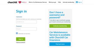 Login to your Car Maintenance Services account - Churchill Car ...