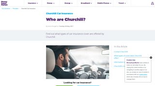 Churchill Car Insurance & Contact Details | MoneySuperMarket