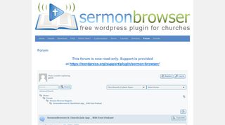 SermonBrowser & ChurchLink-App _ RSS Feed Podcast - ForumSermon ...