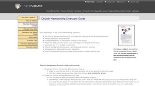 ChurchSquare - Interactive Websites Templates for Christian ...