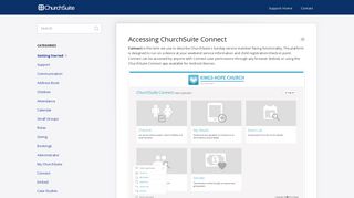 Logging in to ChurchSuite Connect - ChurchSuite Support Articles