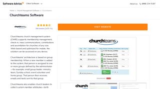 Churchteams Software - 2019 Reviews, Demo & Pricing