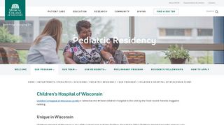 Children's Hospital of Wisconsin (CHW) | Medical College of Wisconsin