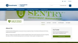 Investor Login - Sentry Investments