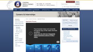 Application Process — Central Intelligence Agency