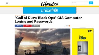Call of Duty: Black Ops - CIA Computer Logins/Passwords - Lifewire
