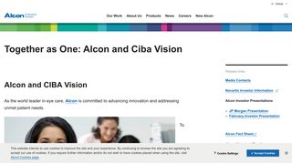 Alcon and Ciba Vision Contact Lenses & Lens Care | Alcon.com