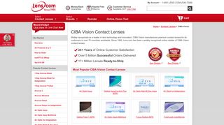 Order CIBA Vision Contact Lenses Online | Lens.com