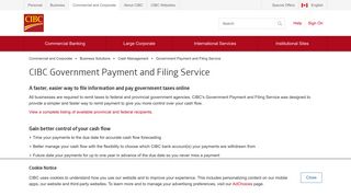 CIBC Government Payment and Filing Service | CIBC - CIBC.com