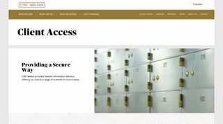 Client Access | CIBC Mellon
