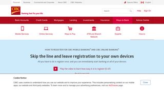 Register for Mobile and Online Banking | How-to | CIBC - CIBC.com