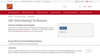 Online Services | How to Bank | Business Banking CIBC