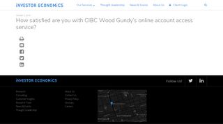 How satisfied are you with CIBC Wood Gundy's online account access ...