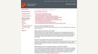 CIBC Wood Gundy - Our Service To You - CIBC Investor's Edge
