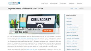 CIBIL iScan - Easy Way to get Corporate's Credit History by CIBIL