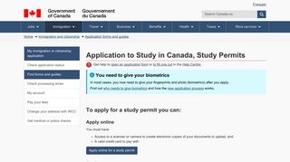 Application to Study in Canada, Study Permits