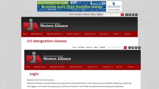 CIC Designation Classes - Professional Insurance Agents Western ...