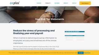 Year-End Tax Statements | Help Processing Year-End Payroll - CIC Plus
