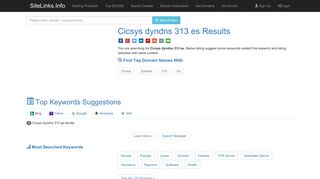 Cicsys dyndns 313 es Results For Websites Listing - SiteLinks.Info