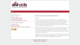 CIDB Register of Contractors
