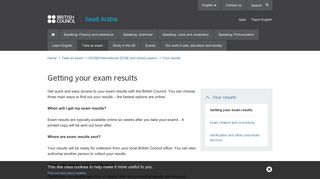 Getting your exam results | British Council Saudi Arabia