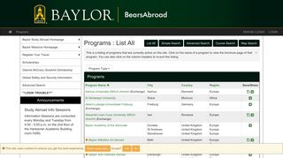 Programs > List All > Baylor BearsAbroad - Baylor Study Abroad
