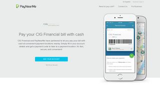 CIG Financial bill pay. Pay with cash. - PayNearMe