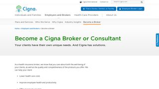 Become a Cigna Broker or Consultant | Cigna