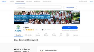 Cigna Careers and Employment | Indeed.com