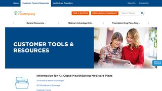 Customer Tools & Resources | Cigna Medicare
