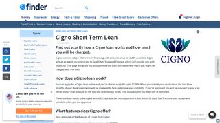 Cigno short term loan - Review & Fees | finder.com.au