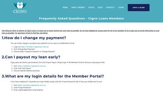 Frequently Asked Questions – Cigno Loans Members | Need a ...