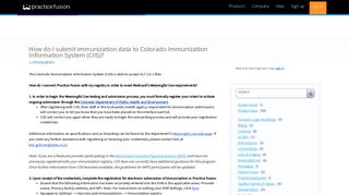 How do I submit immunization data to Colorado Immunization ...
