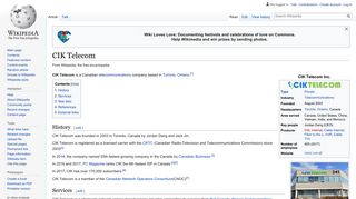 CIK Telecom - Wikipedia