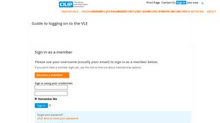 Guide to logging on to the VLE - CILIP: the library and information ...