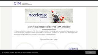 CIM Academy | Marketing Qualifications | CIM