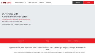 Credit Card | CIMB Clicks Malaysia