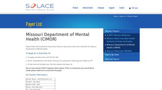 Missouri Department of Mental Health (CIMOR) - SolAce EMC