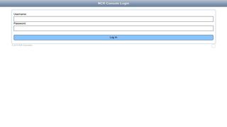 NCR Console Login