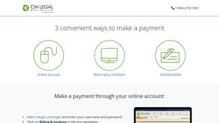 CIN Legal Data Service - An easy way to pay - CINgroup.com