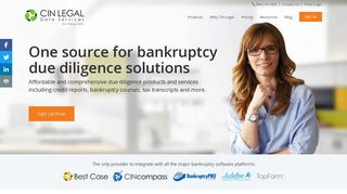 CIN Legal: Credit Reports and Due Diligence Products