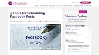 4 Tools for Scheduling Facebook Posts - Step Into Success