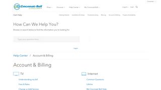 Cincinnati Bell - Help with Account & Billing